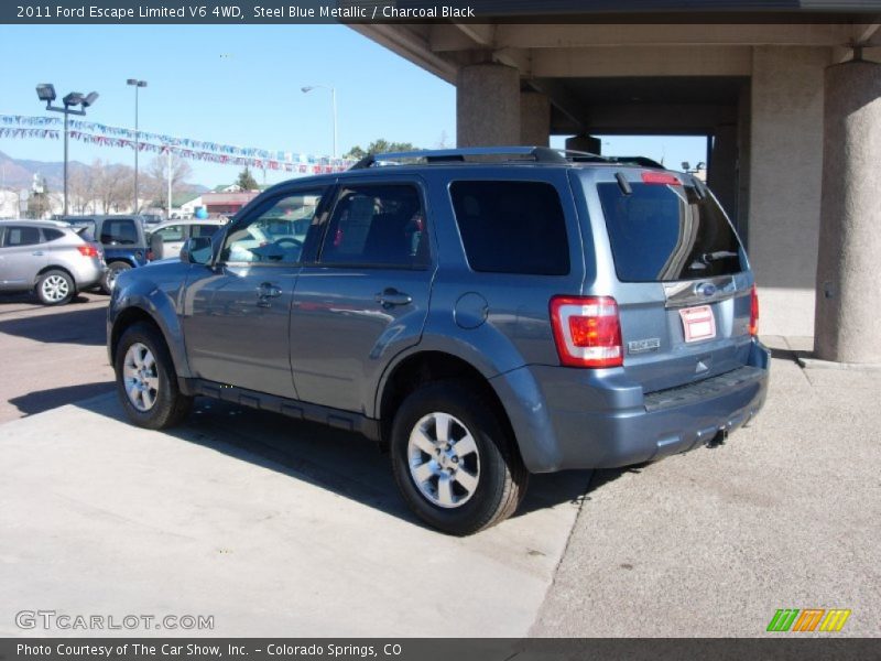 Steel Blue Metallic / Charcoal Black 2011 Ford Escape Limited V6 4WD