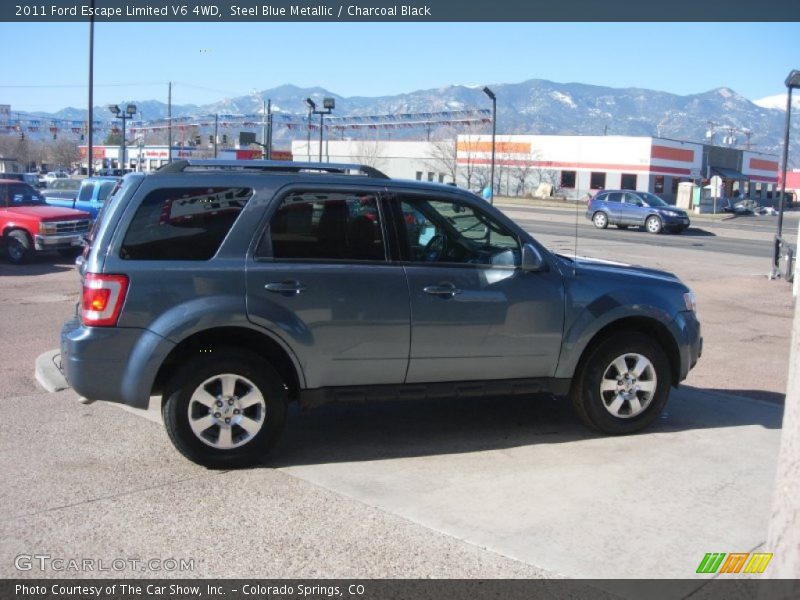 Steel Blue Metallic / Charcoal Black 2011 Ford Escape Limited V6 4WD