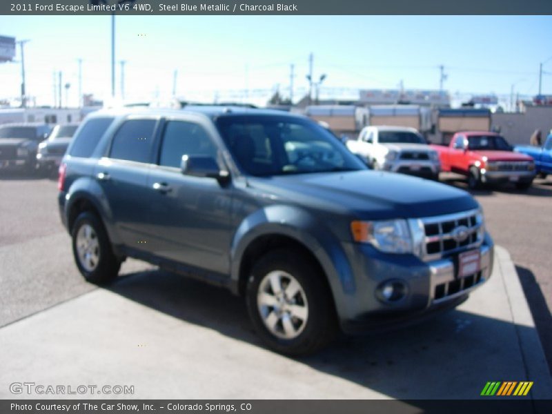 Steel Blue Metallic / Charcoal Black 2011 Ford Escape Limited V6 4WD