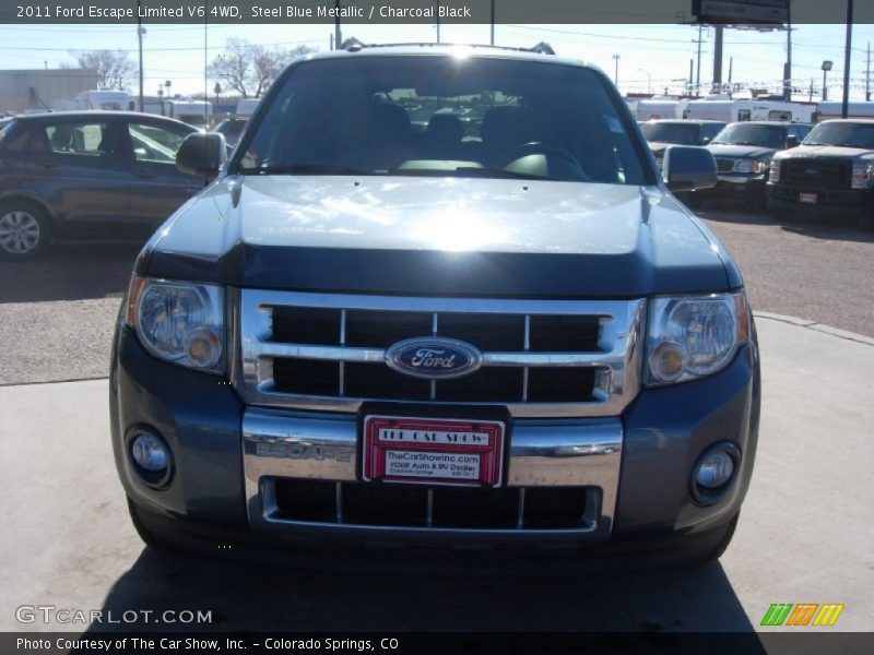 Steel Blue Metallic / Charcoal Black 2011 Ford Escape Limited V6 4WD