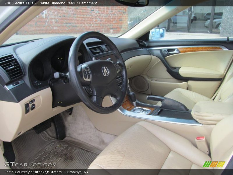 White Diamond Pearl / Parchment 2006 Acura TL 3.2