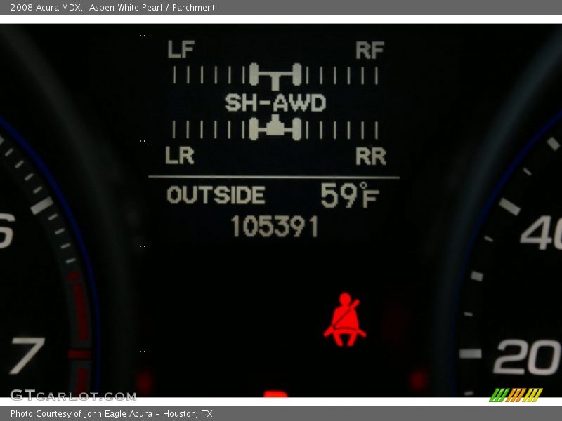 Aspen White Pearl / Parchment 2008 Acura MDX