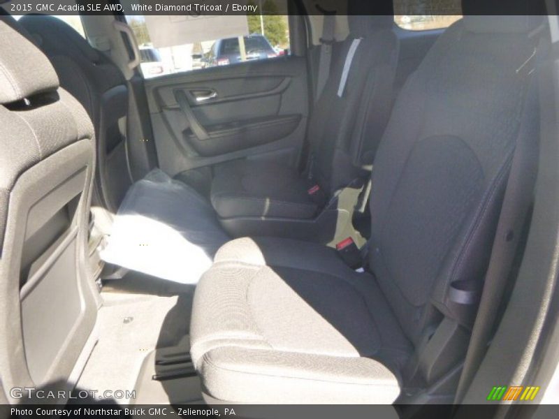 White Diamond Tricoat / Ebony 2015 GMC Acadia SLE AWD