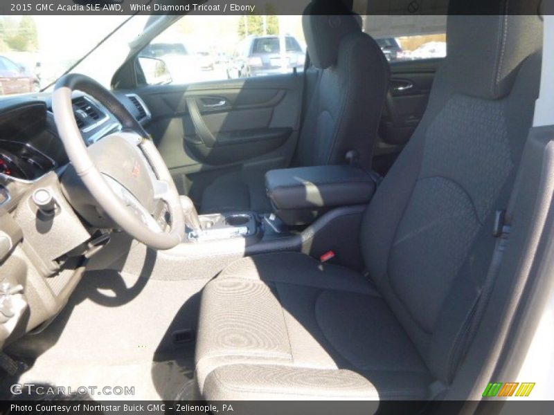 White Diamond Tricoat / Ebony 2015 GMC Acadia SLE AWD