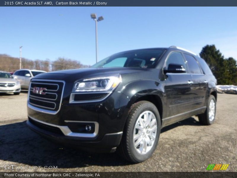 Carbon Black Metallic / Ebony 2015 GMC Acadia SLT AWD