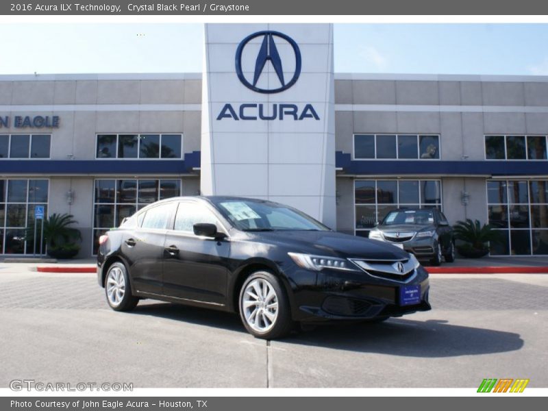 Crystal Black Pearl / Graystone 2016 Acura ILX Technology