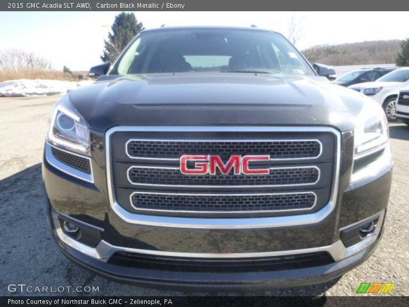 Carbon Black Metallic / Ebony 2015 GMC Acadia SLT AWD