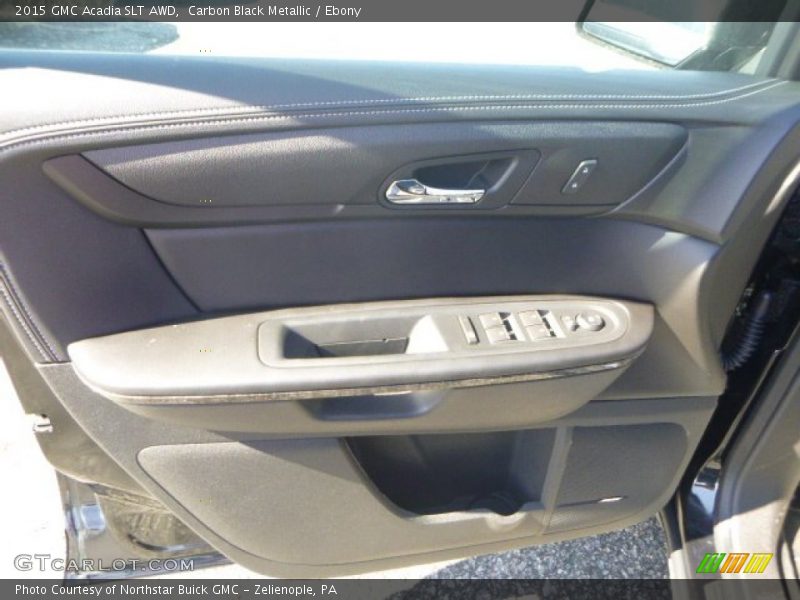Carbon Black Metallic / Ebony 2015 GMC Acadia SLT AWD