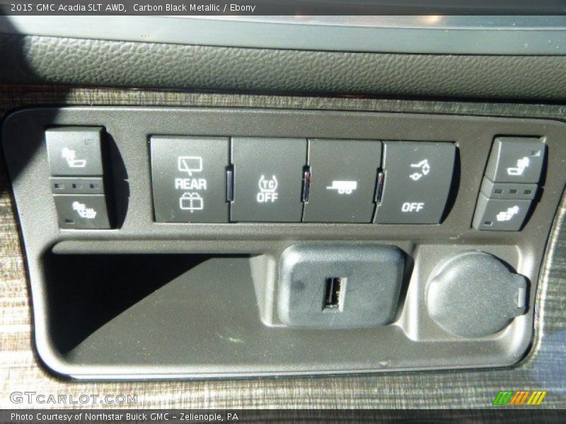 Carbon Black Metallic / Ebony 2015 GMC Acadia SLT AWD