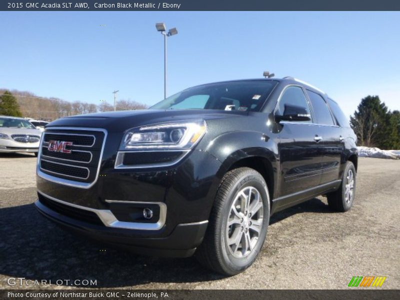 Carbon Black Metallic / Ebony 2015 GMC Acadia SLT AWD