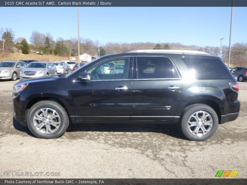 Carbon Black Metallic / Ebony 2015 GMC Acadia SLT AWD
