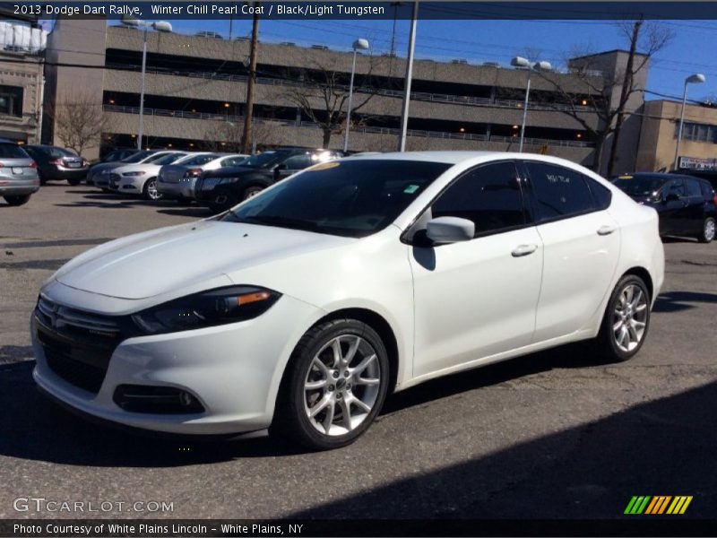 Winter Chill Pearl Coat / Black/Light Tungsten 2013 Dodge Dart Rallye