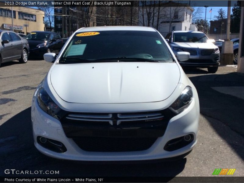 Winter Chill Pearl Coat / Black/Light Tungsten 2013 Dodge Dart Rallye