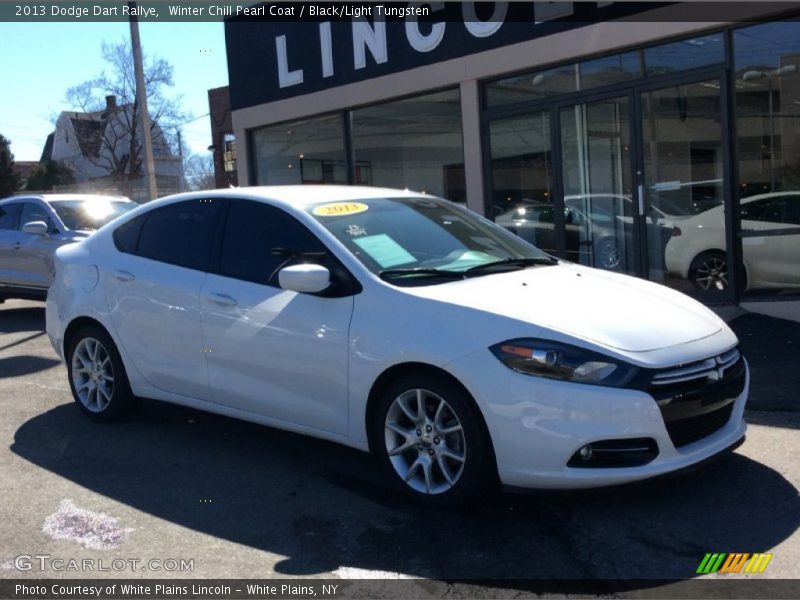 Winter Chill Pearl Coat / Black/Light Tungsten 2013 Dodge Dart Rallye
