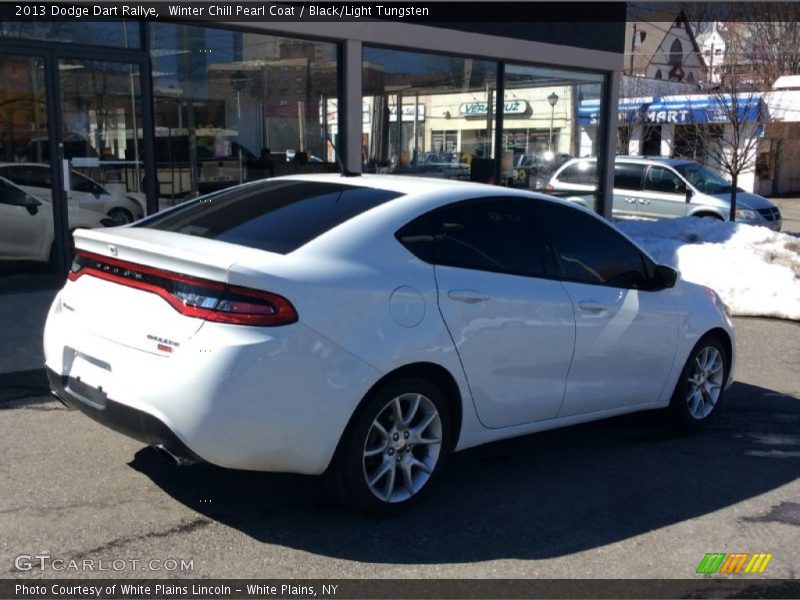 Winter Chill Pearl Coat / Black/Light Tungsten 2013 Dodge Dart Rallye