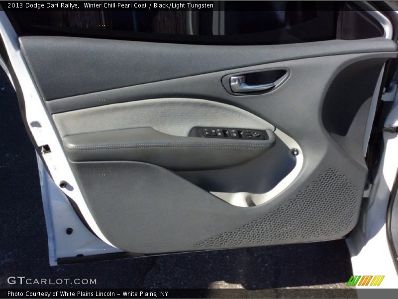 Winter Chill Pearl Coat / Black/Light Tungsten 2013 Dodge Dart Rallye