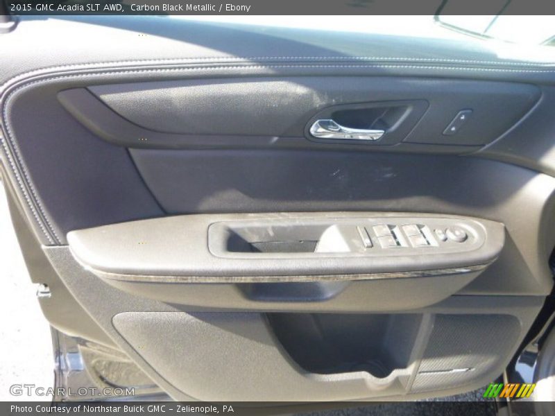 Carbon Black Metallic / Ebony 2015 GMC Acadia SLT AWD
