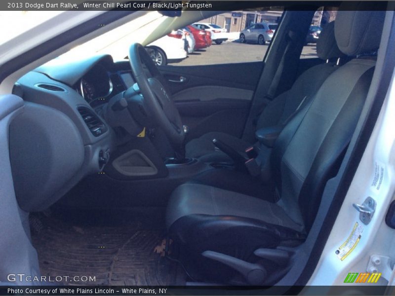 Winter Chill Pearl Coat / Black/Light Tungsten 2013 Dodge Dart Rallye