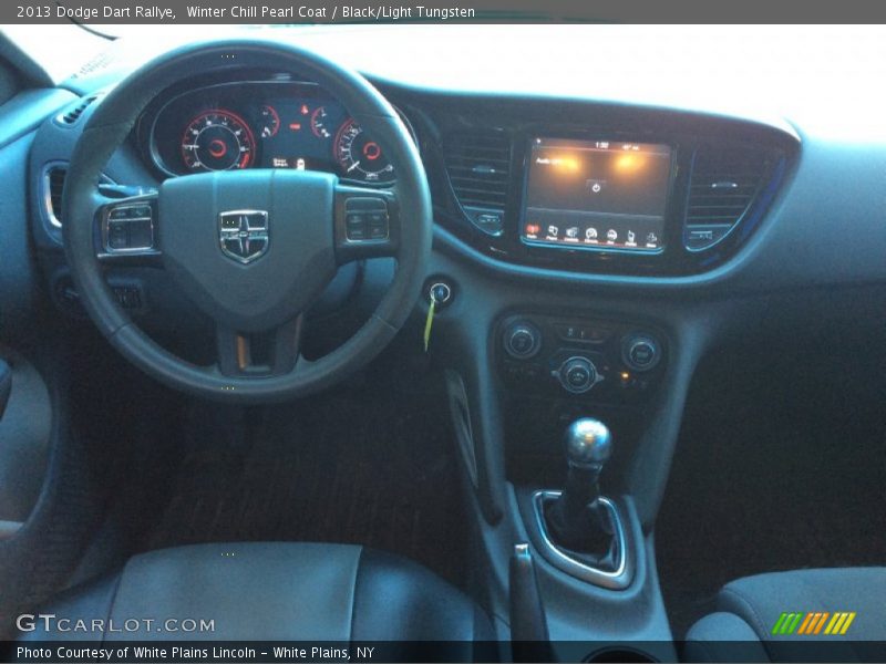 Winter Chill Pearl Coat / Black/Light Tungsten 2013 Dodge Dart Rallye