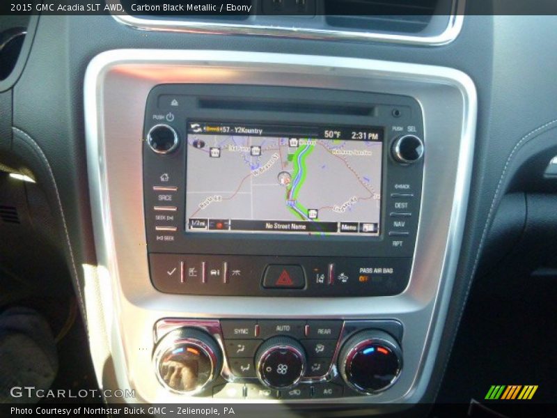 Carbon Black Metallic / Ebony 2015 GMC Acadia SLT AWD