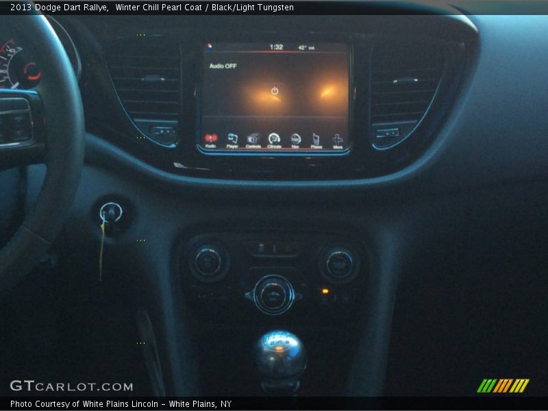 Winter Chill Pearl Coat / Black/Light Tungsten 2013 Dodge Dart Rallye