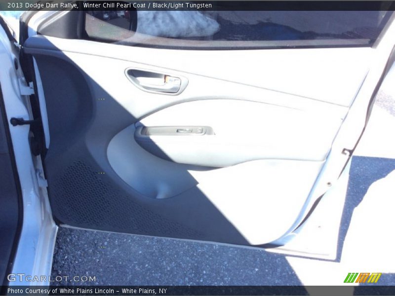 Winter Chill Pearl Coat / Black/Light Tungsten 2013 Dodge Dart Rallye