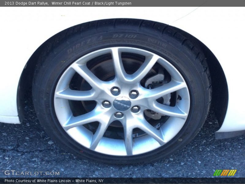 Winter Chill Pearl Coat / Black/Light Tungsten 2013 Dodge Dart Rallye