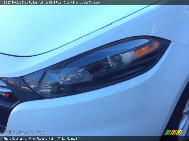 Winter Chill Pearl Coat / Black/Light Tungsten 2013 Dodge Dart Rallye