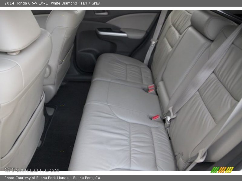 White Diamond Pearl / Gray 2014 Honda CR-V EX-L
