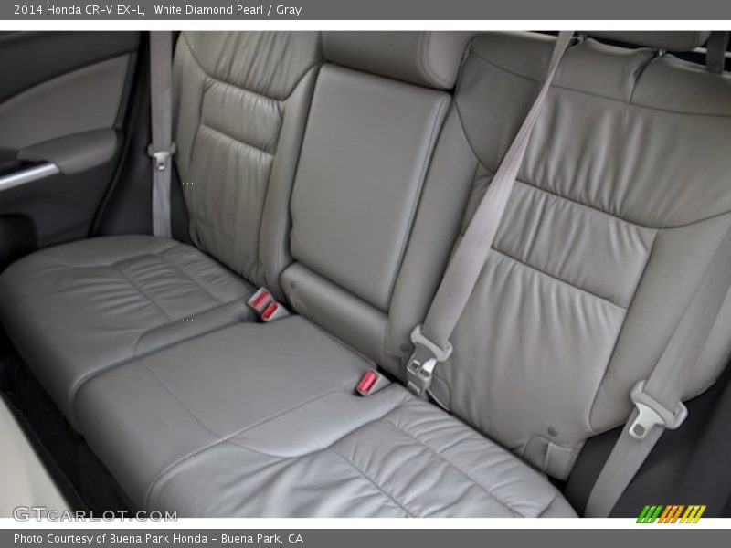 White Diamond Pearl / Gray 2014 Honda CR-V EX-L