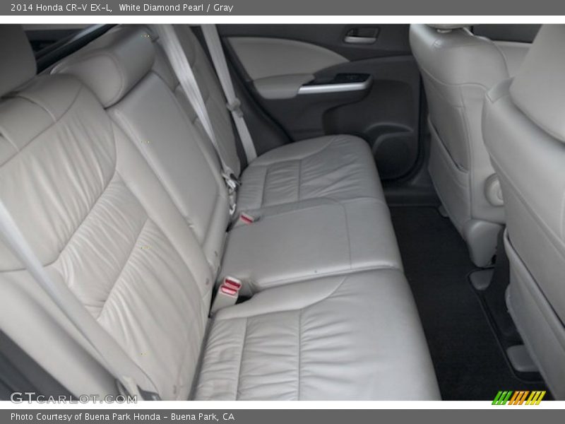 White Diamond Pearl / Gray 2014 Honda CR-V EX-L