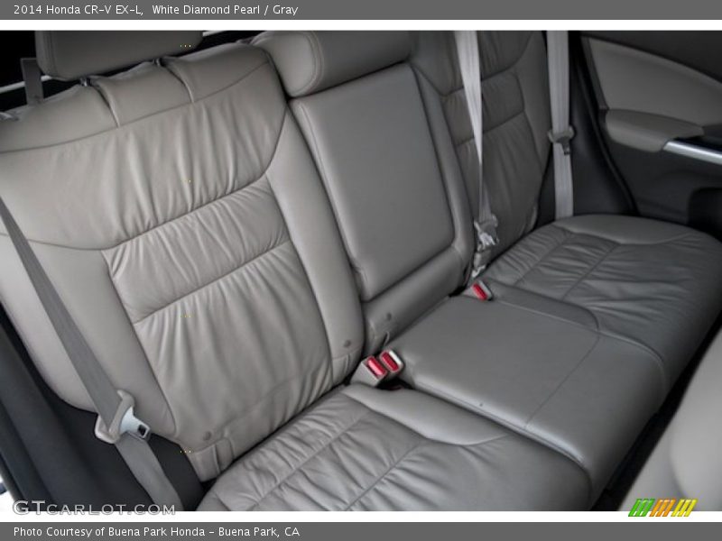 White Diamond Pearl / Gray 2014 Honda CR-V EX-L