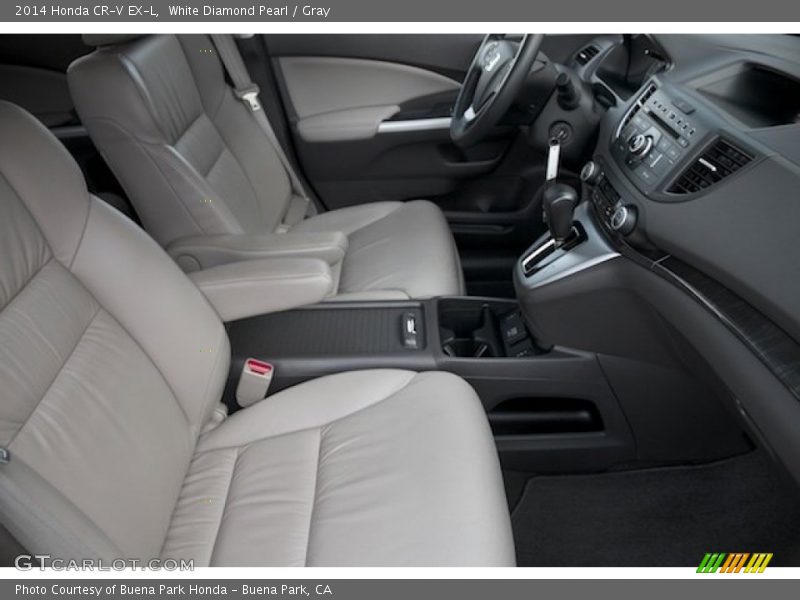White Diamond Pearl / Gray 2014 Honda CR-V EX-L