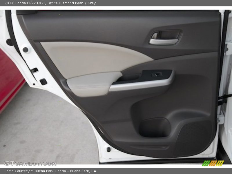 White Diamond Pearl / Gray 2014 Honda CR-V EX-L