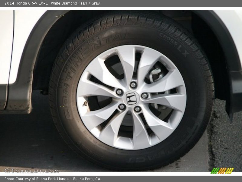 White Diamond Pearl / Gray 2014 Honda CR-V EX-L