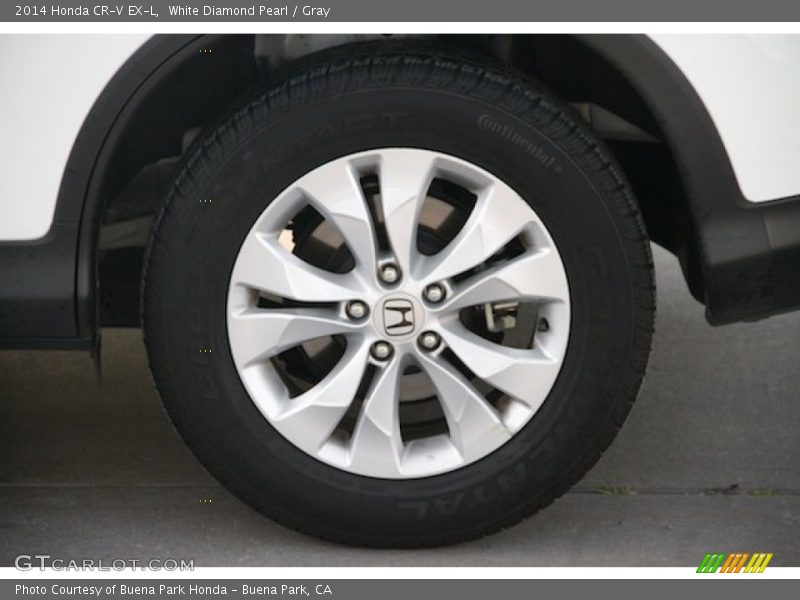 White Diamond Pearl / Gray 2014 Honda CR-V EX-L