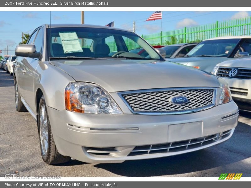 Silver Birch Metallic / Shale 2007 Ford Five Hundred SEL