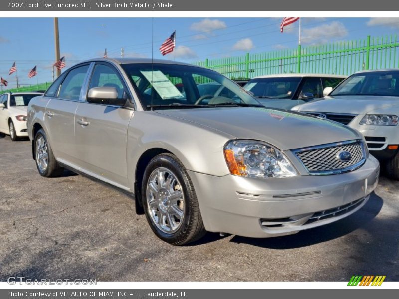 Silver Birch Metallic / Shale 2007 Ford Five Hundred SEL