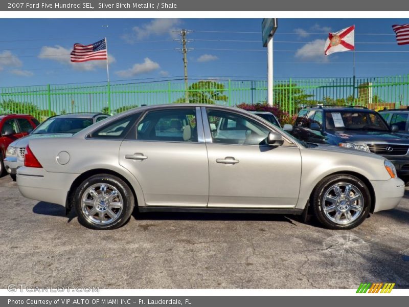 Silver Birch Metallic / Shale 2007 Ford Five Hundred SEL