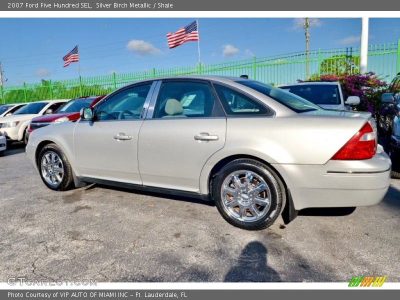 Silver Birch Metallic / Shale 2007 Ford Five Hundred SEL