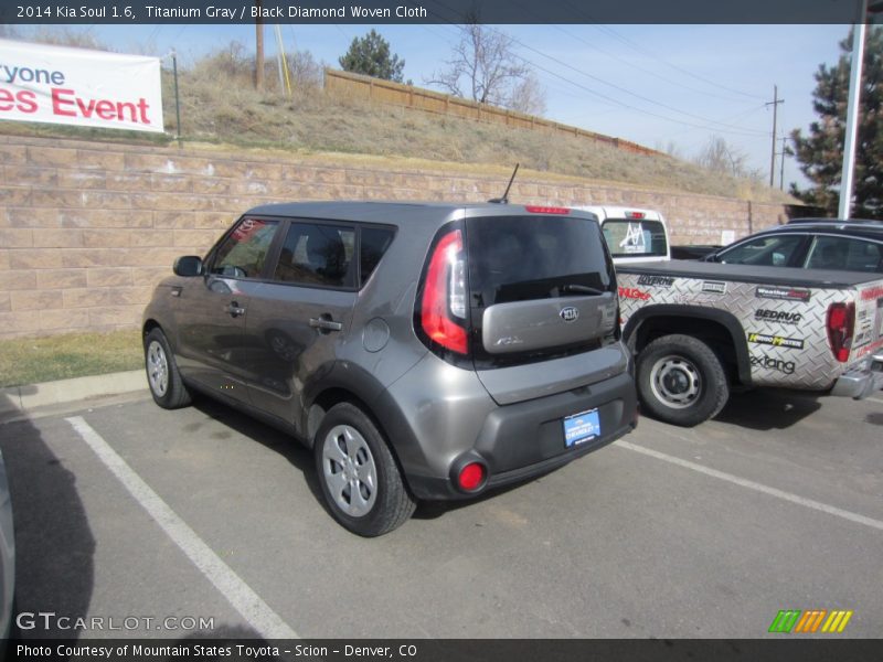 Titanium Gray / Black Diamond Woven Cloth 2014 Kia Soul 1.6
