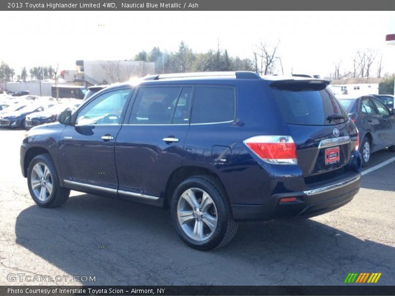 Nautical Blue Metallic / Ash 2013 Toyota Highlander Limited 4WD