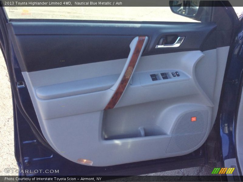 Nautical Blue Metallic / Ash 2013 Toyota Highlander Limited 4WD