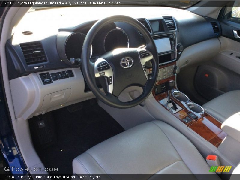 Nautical Blue Metallic / Ash 2013 Toyota Highlander Limited 4WD