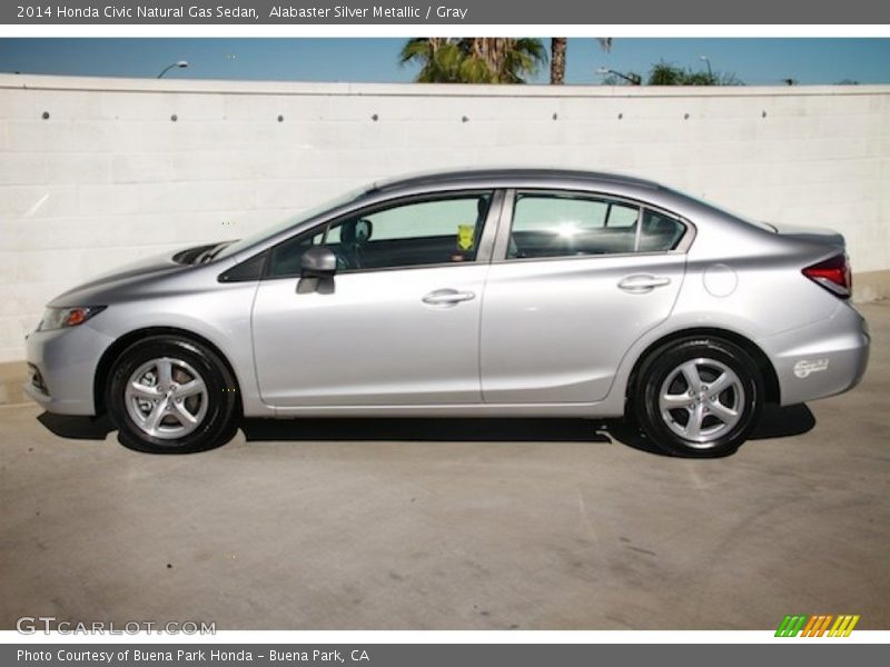  2014 Civic Natural Gas Sedan Alabaster Silver Metallic