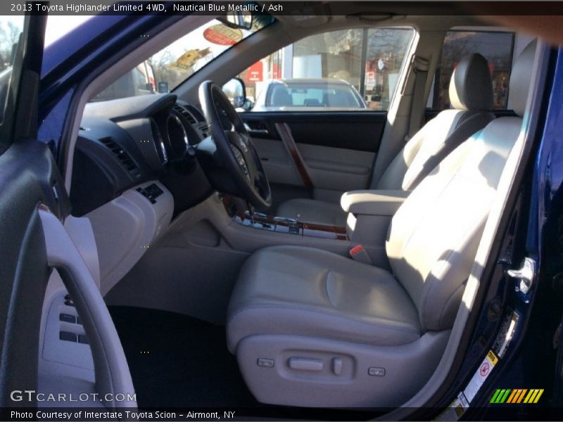 Nautical Blue Metallic / Ash 2013 Toyota Highlander Limited 4WD