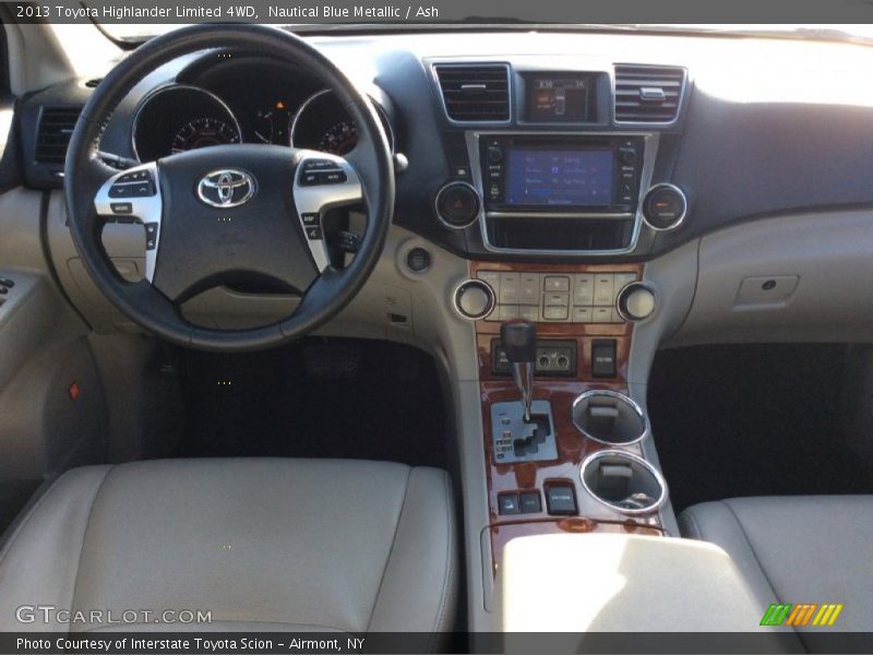 Nautical Blue Metallic / Ash 2013 Toyota Highlander Limited 4WD