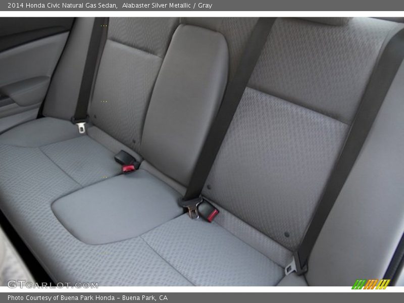 Alabaster Silver Metallic / Gray 2014 Honda Civic Natural Gas Sedan