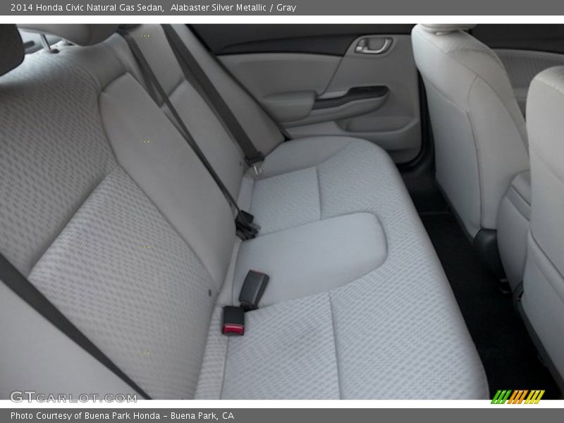 Alabaster Silver Metallic / Gray 2014 Honda Civic Natural Gas Sedan