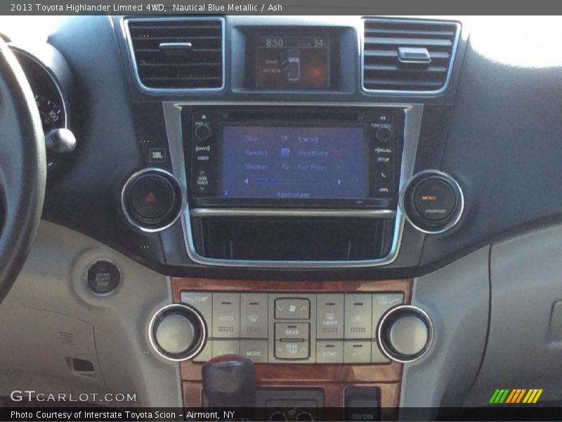Nautical Blue Metallic / Ash 2013 Toyota Highlander Limited 4WD